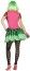 Chaks FW124464SM, Déguisement Rockin 80' femme adulte, taille S/M