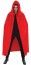 Chaks H4032, Cape capuche Velours 182cm luxe, Rouge