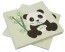 Sachet de 20 Serviettes Panda en papier 33x33cm