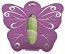 Ballotin papillon avec plexi LILAS, décos argents