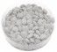 Boite ronde 150g dragées mini-coeur au choco - BLANC brillant