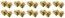 Sachet de 10 motifs Coeurs, Or