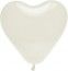 Lot de 8 ballons COEUR 35cm blanc