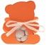 Ballotin Ourson avec plexi, Orange