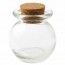 Boite de 24 pots RONDS en verre - Transparent, ROND