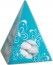 Ballotin Pyramide plexi transparente, Turquoise