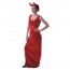 Party Pro 86558, Déguisement Robe Glamour sequins ROUGE, adulte