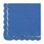 Party Pro 91356, Sachet de 16 serviettes festonnées Bleu
