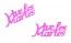 Confettis de table, VIVE LES MARIES fuchsia