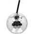 Gobelet boule disco Argent avec paille