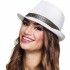 Chapeau borsalino polyester SOUPLE, Blanc