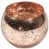 Chaks 0514-79, LOT de 6 Bougeoirs Boule effet métal, Rose Gold