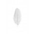 Chaks 0717-00, Sachet de 5 Plumes d'Autruche 20-25cm, Blanc