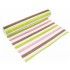 Chaks 0859, Chemin de table Stripes rose paillettes, Rose-Vert-Chocolat 