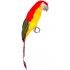 Chaks 10220, Grand Perroquet tête rouge et corps jaune 39cm