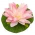 Chaks 10398-04, Grande Fleur de Lotus artificielle sur feuille, Rose