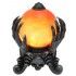 Chaks 11102, Boule de cristal Halloween orange feu lumineuse 22cm