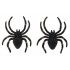 Chaks 11176, Lot de 2 grandes araignées noires 9 x 13 cm