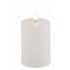 Chaks 12500, Bougie cire flamme led réaliste Rustique Timer 12,5cm blanche