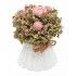 Chaks 12622, Déco Bouquet Roses Apolline séchées dans Pot 9cm