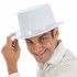 Chaks 13401, Chapeau Haut de Forme en feutrine, Blanc