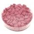 Boite ronde 150g Mini-coeur au choco - ROSE brillant