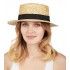 P'TIT Clown re19080, Chapeau Canotier paille adulte luxe