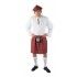 P'TIT Clown re25120 - Kilt d'écossais adulte