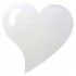 Paquet 50 SETS de Table Coeur, blanc