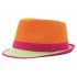 Party Pro 33337, Chapeau Trilby Néon, Orange