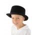P'TIT Clown re40104 - Chapeau feutre Haut de Forme 12 cm enfant, noir