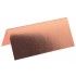 Sachet de 10 marque places rectangle métallisés, Rose Gold brillant