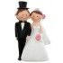 Figurine Mr & Mrs, couple de mariés H/F 10cm