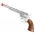 Revolver de western argent 30cm