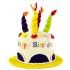 Party Pro 5719357, Chapeau tissu Happy Birthday