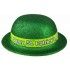 P'TIT Clown re66080, Chapeau plastique melon Paillettes, vert St Patrick