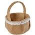 Grand PANIER en Jute et Dentelle 20cm