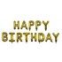 P'TIT Clown re70021 - Ballons alu lettres Happy Birthday 30 cm