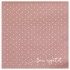 Paquet de 12 Serviettes POIS airlaid 40x40cm, Rose Gold