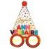 SANTEX 7342-99, Lunettes Chapeau Anniversaire ballon en carton