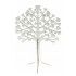 Chaks 80114, Petit Arbre à Voeux en bois, Blanc 30cm