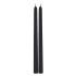 Chaks 80294-10, Set de 2 bougies Flambeau 30cm, en Noir