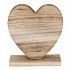 Chaks 80390, Coeur en bois naturel sur pied 20,5cm