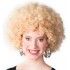 Perruque afro blonde