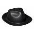 Party Pro 873024, Chapeau al capone en eva, Noir