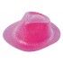 Party Pro 87319209, Chapeau borsalino PAILLETTES rose