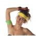 Party Pro 888024, Bandeau pour cheveux 80's jaune