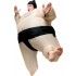 P'TIT Clown re90413 - Costume adulte gonflable de Sumo avec coiffe
