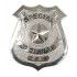 Party Pro 90879, Badge Police en métal argenté (broche)