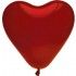 Lot de 8 ballons COEUR 35cm, bordeaux